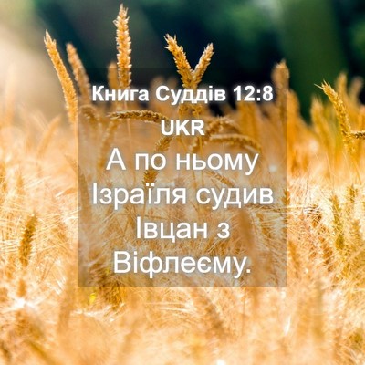 Picture 04 - Книга Суддів 12:8 UKR - А по ньому Ізраїля судив - Bible Verse Picture