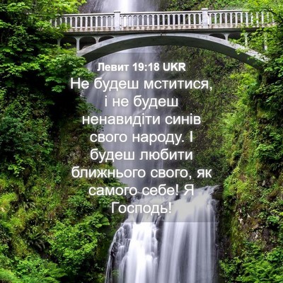 Picture 04 - Левит 19:18 UKR - Не будеш мститися, і не - Bible Verse Picture
