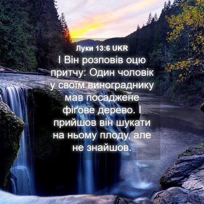 Picture 04 - Луки 13:6 UKR - І Він розповів оцю притчу: - Bible Verse Picture