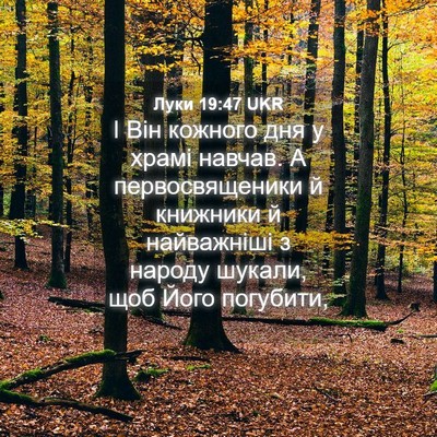 Picture 04 - Луки 19:47 UKR - І Він кожного дня у храмі - Bible Verse Picture