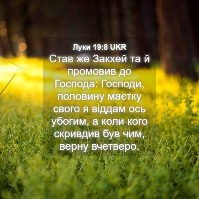 Picture 04 - Луки 19:8 UKR - Став же Закхей та й - Bible Verse Picture
