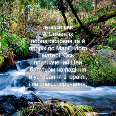 Picture 04 - Луки 2:34 UKR - А Семен їх поблагословив - Bible Verse Picture