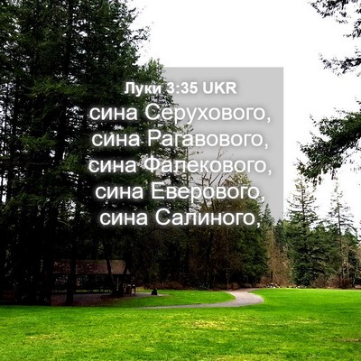 Picture 04 - Луки 3:35 UKR - сина Серухового, сина - Bible Verse Picture