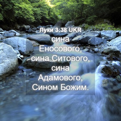 Picture 04 - Луки 3:38 UKR - сина Еносового, сина - Bible Verse Picture