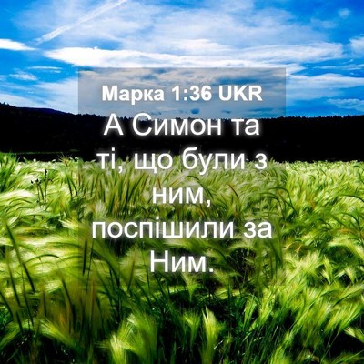 Picture 04 - Марка 1:36 UKR - А Симон та ті, що були з ним, - Bible Verse Picture