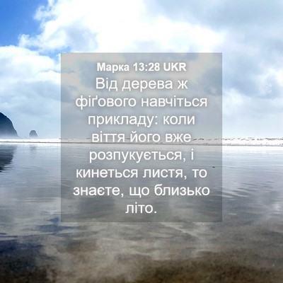 Picture 04 - Марка 13:28 UKR - Від дерева ж фіґового - Bible Verse Picture