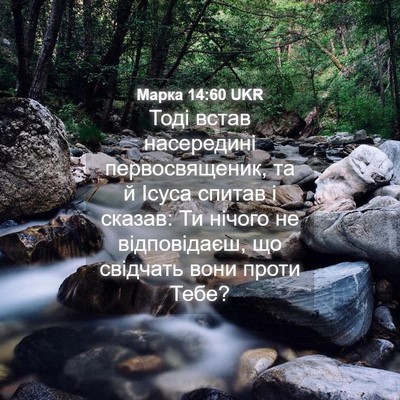 Picture 04 - Марка 14:60 UKR - Тоді встав насередині - Bible Verse Picture