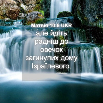 Picture 04 - Матвія 10:6 UKR - але йдіть радніш до овечок - Bible Verse Picture