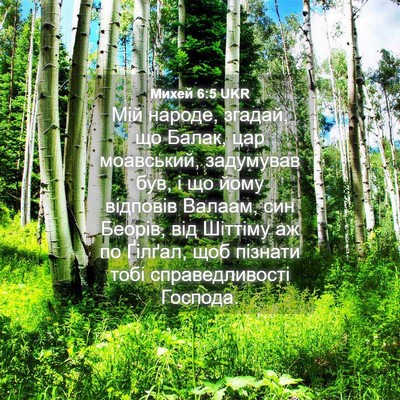 Picture 04 - Михей 6:5 UKR - Мій народе, згадай, що - Bible Verse Picture