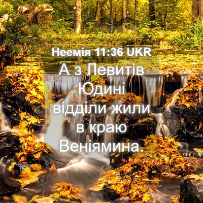 Picture 04 - Неемія 11:36 UKR - А з Левитів Юдині відділи - Bible Verse Picture