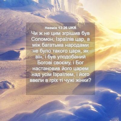 Picture 04 - Неемія 13:26 UKR - Чи ж не цим згрішив був - Bible Verse Picture