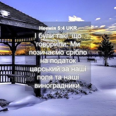 Picture 04 - Неемія 5:4 UKR - І були такі, що говорили: Ми - Bible Verse Picture