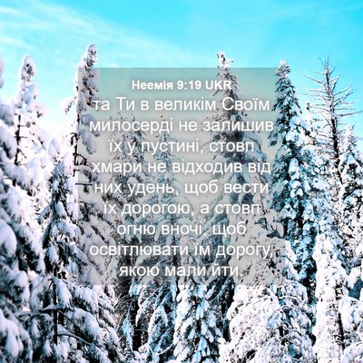 Picture 04 - Неемія 9:19 UKR - та Ти в великім Своїм - Bible Verse Picture