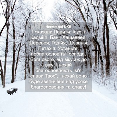 Picture 04 - Неемія 9:5 UKR - І сказали Левити: Ісус, і - Bible Verse Picture