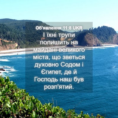 Picture 04 - Об'явлення 11:8 UKR - І їхні трупи полишить на - Bible Verse Picture