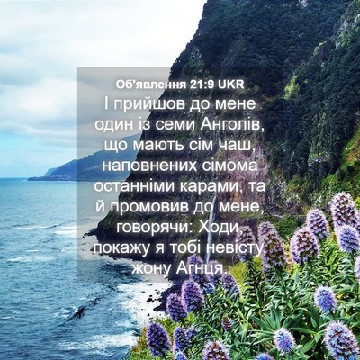 Picture 04 - Об'явлення 21:9 UKR - І прийшов до мене один із - Bible Verse Picture