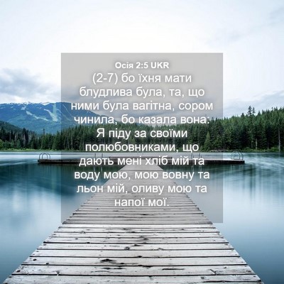 Picture 04 - Осія 2:5 UKR - (2-7) бо їхня мати блудлива - Bible Verse Picture