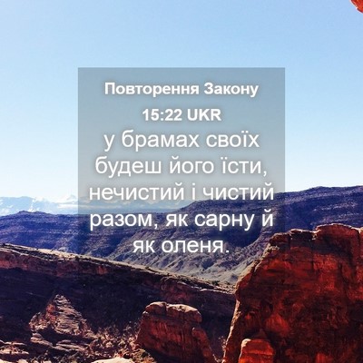 Picture 04 - Повторення Закону 15:22 UKR - у брамах своїх будеш його - Bible Verse Picture