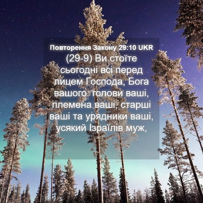 Picture 04 - Повторення Закону 29:10 UKR - (29-9) Ви стоїте сьогодні всі - Bible Verse Picture
