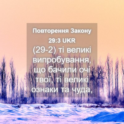 Picture 04 - Повторення Закону 29:3 UKR - (29-2) ті великі - Bible Verse Picture