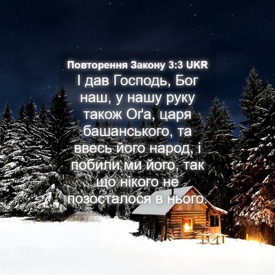 Picture 04 - Повторення Закону 3:3 UKR - І дав Господь, Бог наш, у - Bible Verse Picture