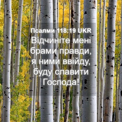 Picture 04 - Псалми 118:19 UKR - Відчиніте мені брами - Bible Verse Picture