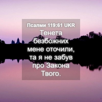 Picture 04 - Псалми 119:61 UKR - Тенета безбожних мене - Bible Verse Picture