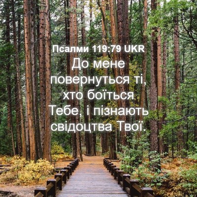 Picture 04 - Псалми 119:79 UKR - До мене повернуться ті, хто - Bible Verse Picture