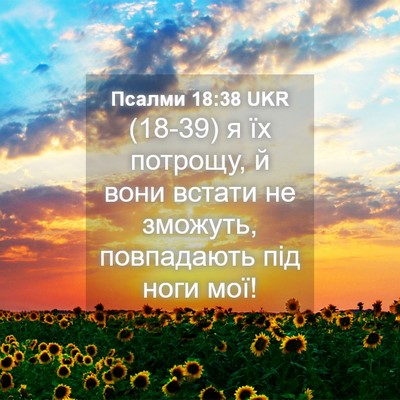 Picture 04 - Псалми 18:38 UKR - (18-39) я їх потрощу, й вони - Bible Verse Picture