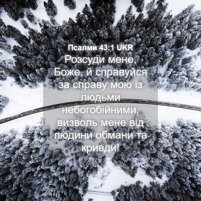 Picture 04 - Псалми 43:1 UKR - Розсуди мене, Боже, й - Bible Verse Picture
