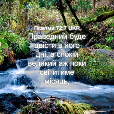 Picture 04 - Псалми 72:7 UKR - Праведний буде цвісти в - Bible Verse Picture