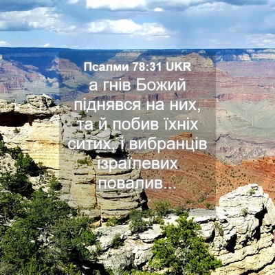 Picture 04 - Псалми 78:31 UKR - а гнів Божий піднявся на - Bible Verse Picture
