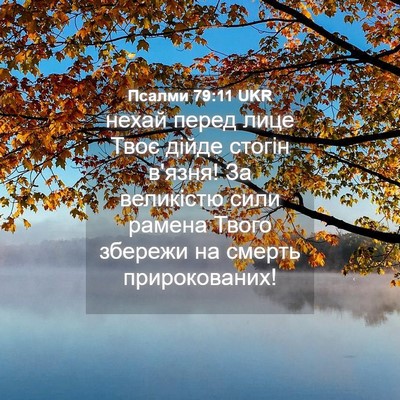 Picture 04 - Псалми 79:11 UKR - нехай перед лице Твоє - Bible Verse Picture