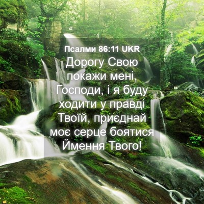 Picture 04 - Псалми 86:11 UKR - Дорогу Свою покажи мені, - Bible Verse Picture