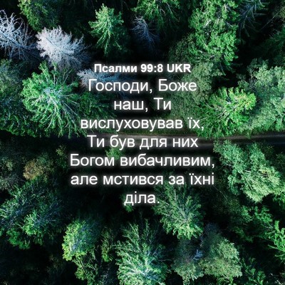 Picture 04 - Псалми 99:8 UKR - Господи, Боже наш, Ти - Bible Verse Picture