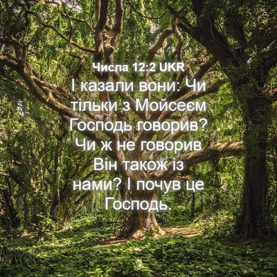 Picture 04 - Числа 12:2 UKR - І казали вони: Чи тільки з - Bible Verse Picture