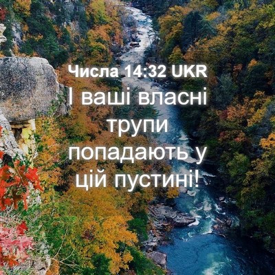 Picture 04 - Числа 14:32 UKR - І ваші власні трупи - Bible Verse Picture