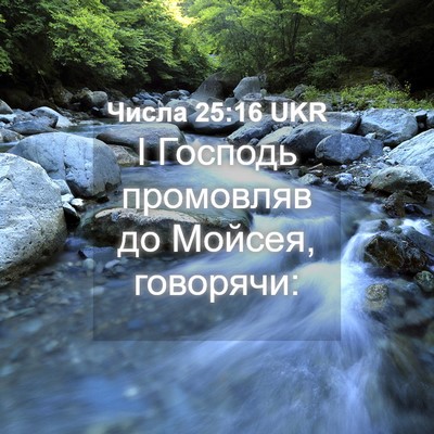 Picture 04 - Числа 25:16 UKR - І Господь промовляв до - Bible Verse Picture