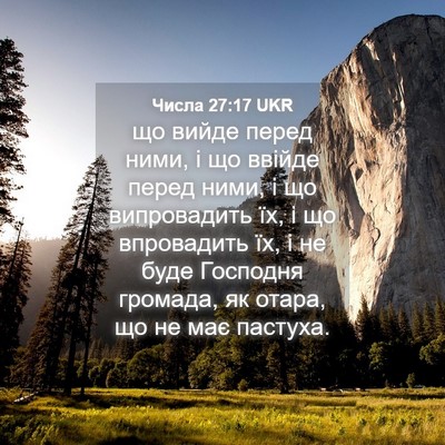 Picture 04 - Числа 27:17 UKR - що вийде перед ними, і що - Bible Verse Picture