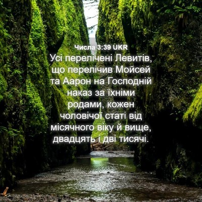 Picture 04 - Числа 3:39 UKR - Усі перелічені Левитів, що - Bible Verse Picture