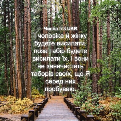 Picture 04 - Числа 5:3 UKR - І чоловіка й жінку будете - Bible Verse Picture