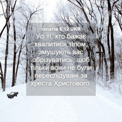 Picture 04 - галатів 6:12 UKR - Усі ті, хто бажає хвалитися - Bible Verse Picture
