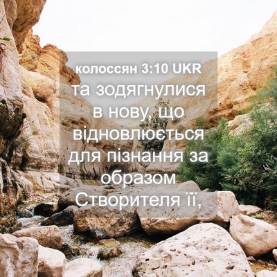 Picture 04 - колоссян 3:10 UKR - та зодягнулися в нову, що - Bible Verse Picture