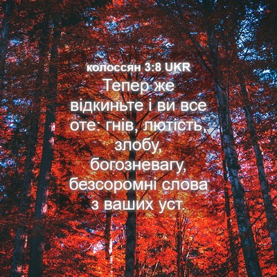 Picture 04 - колоссян 3:8 UKR - Тепер же відкиньте і ви все - Bible Verse Picture