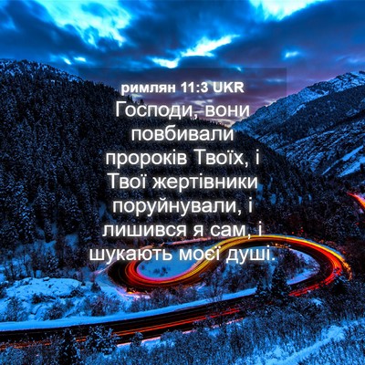 Picture 04 - римлян 11:3 UKR - Господи, вони повбивали - Bible Verse Picture