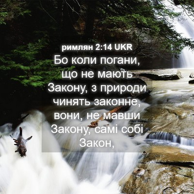 Picture 04 - римлян 2:14 UKR - Бо коли погани, що не мають - Bible Verse Picture