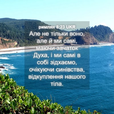 Picture 04 - римлян 8:23 UKR - Але не тільки воно, але й ми - Bible Verse Picture