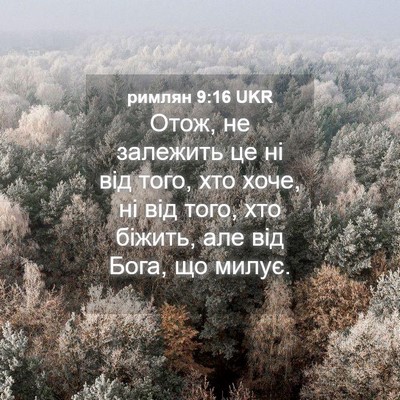 Picture 04 - римлян 9:16 UKR - Отож, не залежить це ні від - Bible Verse Picture