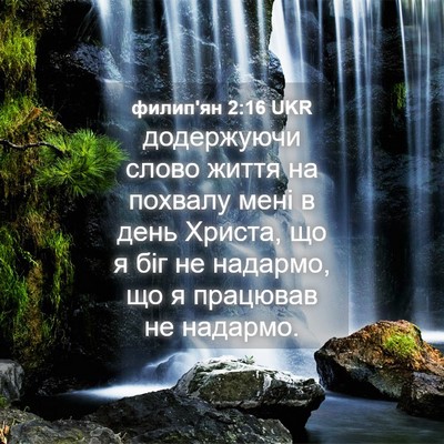 Picture 04 - филип'ян 2:16 UKR - додержуючи слово життя на - Bible Verse Picture