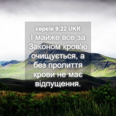 Picture 04 - євреїв 9:22 UKR - І майже все за Законом - Bible Verse Picture